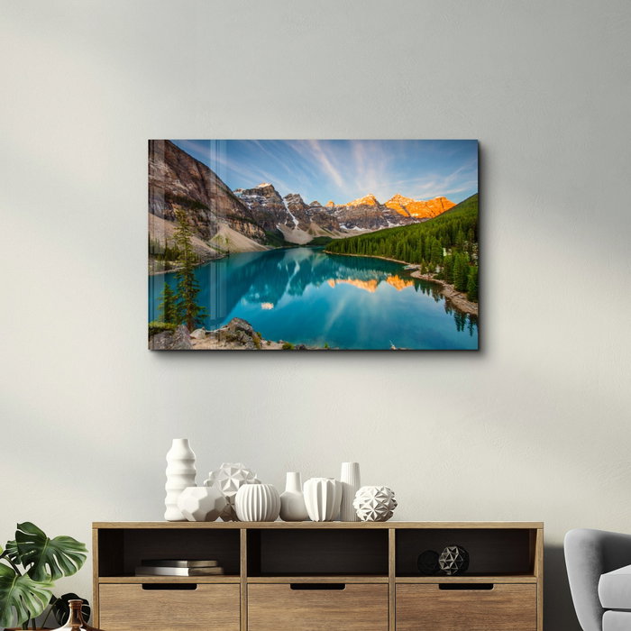 Wallity OGLS-1100 Pintura Decorativa de Vidrio Templado Multicolor 46 x 72 cm